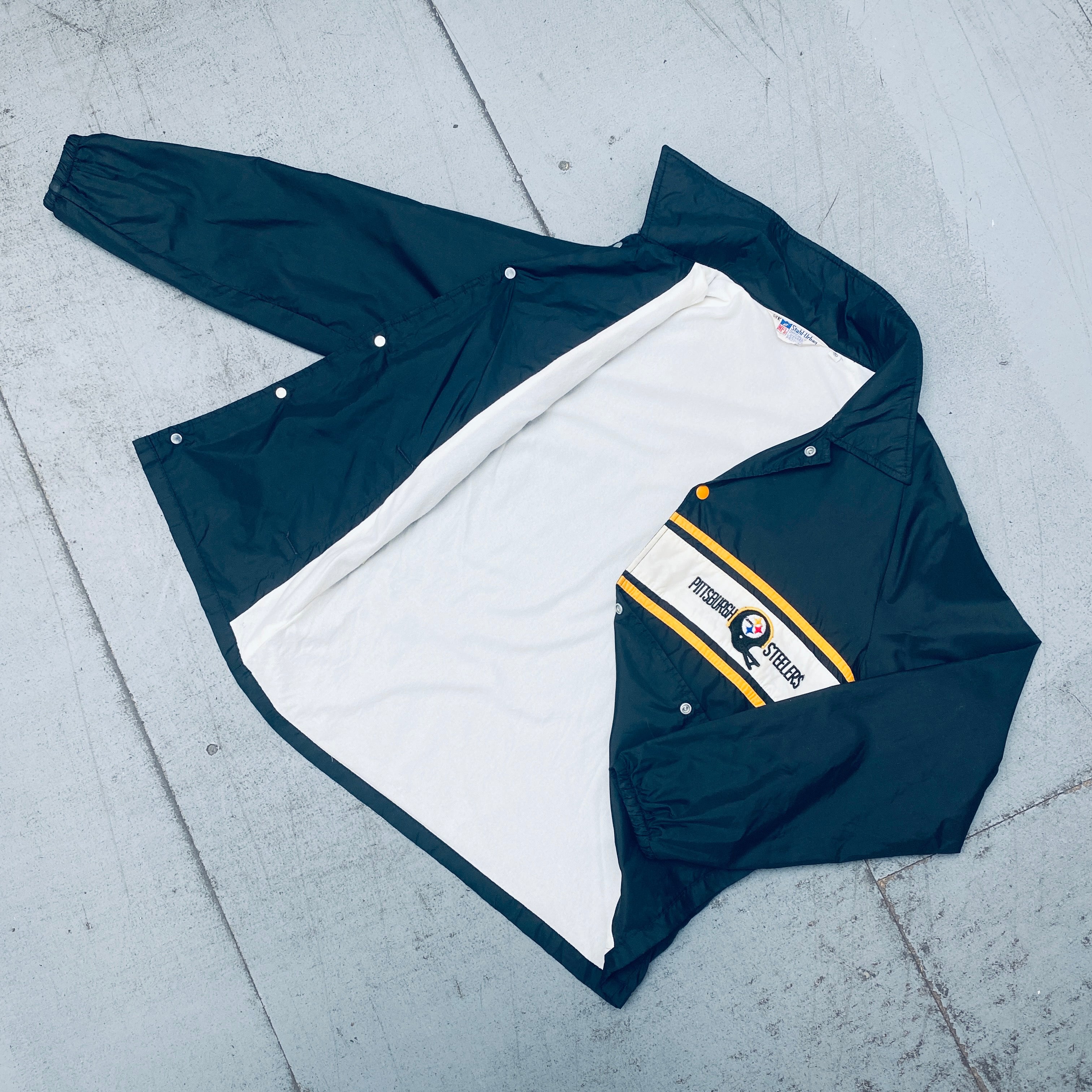 Pittsburgh Steelers Vintage 1970s Steel Urban Lightweight Coach Jacket - Men's S - Perfect for Game Day & Casual Wear