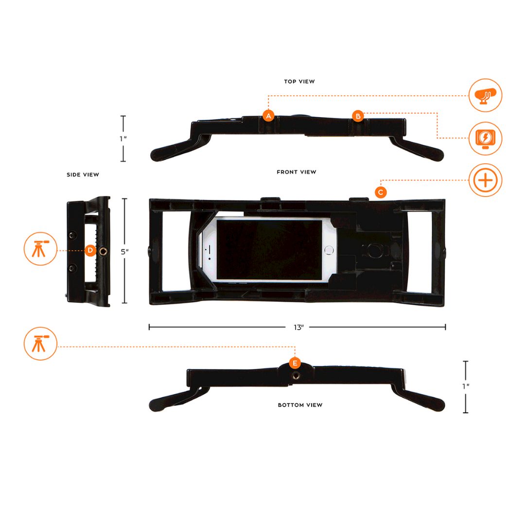 iOgrapher Filmmaking Multi Case for iPhone, Samsung & Pixel - Universal Smartphone Mount for Video Recording, Vlogging & Photography - Perfect for Content Creators & Filmmakers