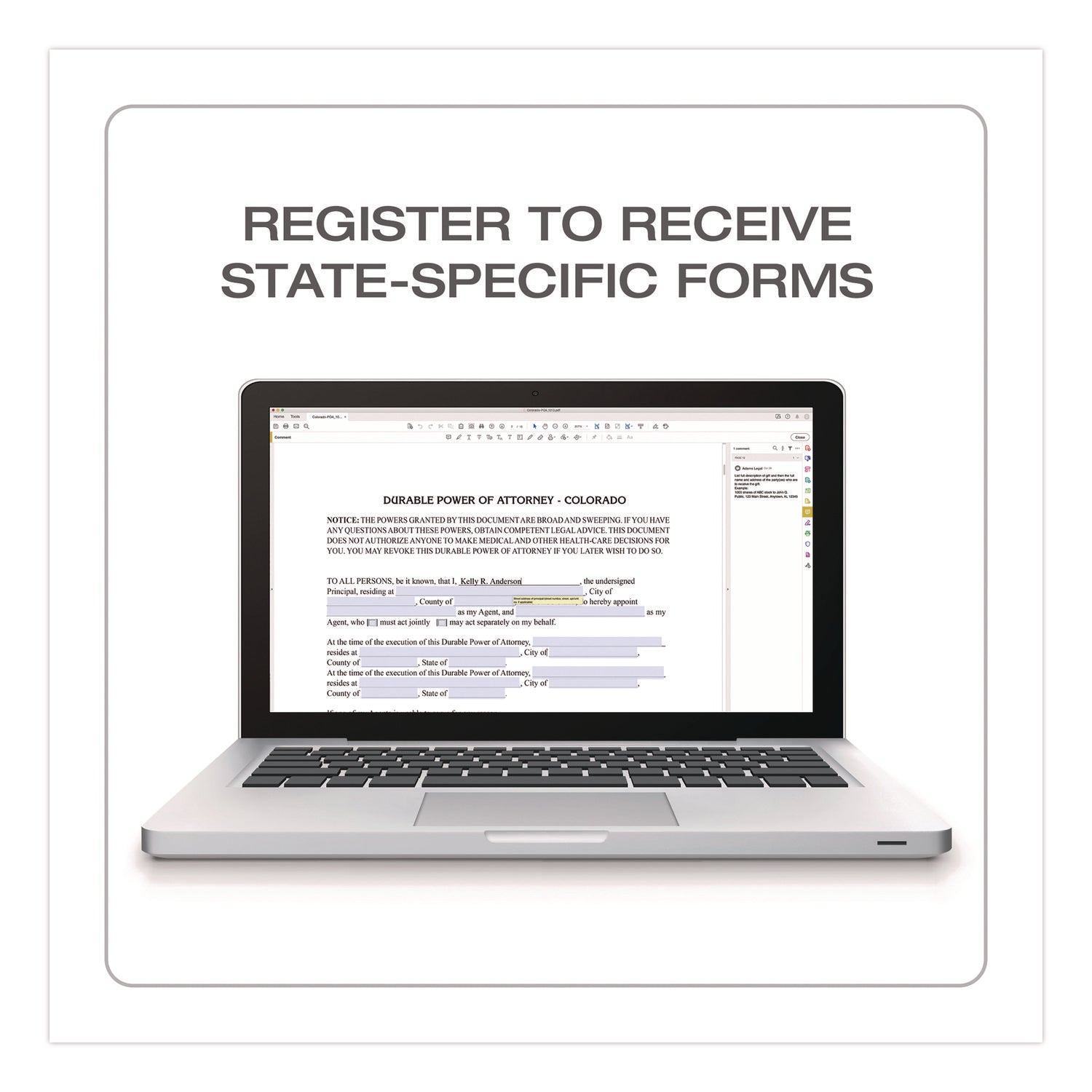 Adams® Living Will and Healthcare Power of Attorney (POA) Form Kit - Legal Document Templates with Step-by-Step Instructions & Digital Download - 8.5 x 11 Inches - Unlimited Copies - Perfect for Estate Planning, Medical Decision Making & End-of-Life Care Preparation
