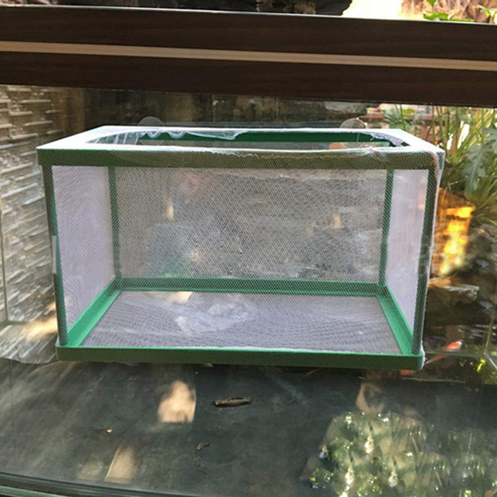Aquarium Breeding Box - Fish Tank Hatchery & Spawning Incubator with Net (26.5x15x15cm) - Perfect for Safe Fish Breeding, Fry Protection, and Live Food Cultivation in Freshwater & Saltwater Tanks