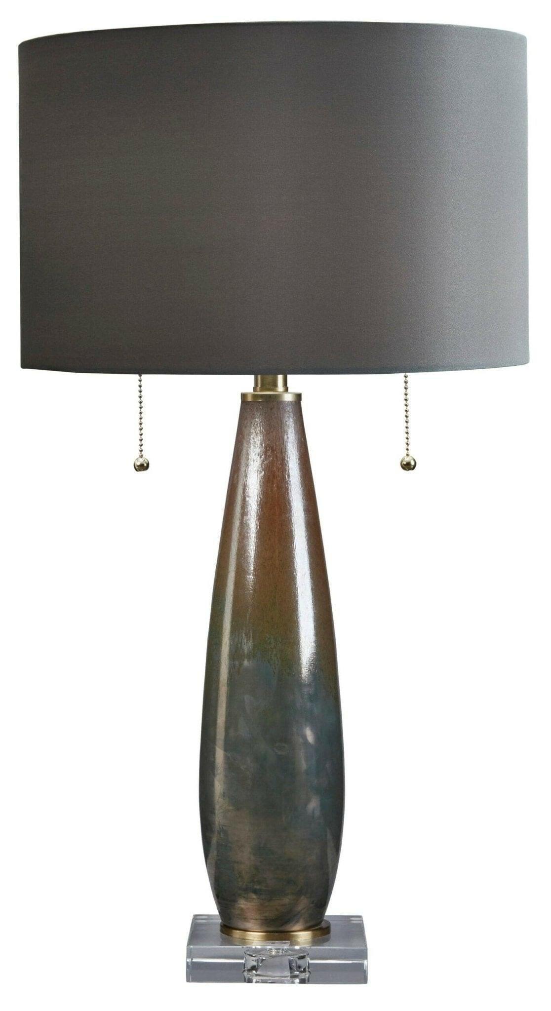 Oranburg Modern Table Lamp L430734 - Stylish LED Nightstand Light for Bedroom, Living Room & Office - Warm White & Cool White Adjustable Lighting