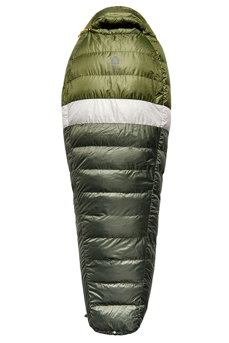Sierra Designs Get Down 20 Degree Sleeping Bag - 550 Fill Power DriDown (PFC Free), Lightweight Mummy Sleeping Bag for Camping, Hiking & Backpacking - Men & Women - Includes Stuff Sack - Perfect for Cold Weather Adventures & Outdoor Exploration