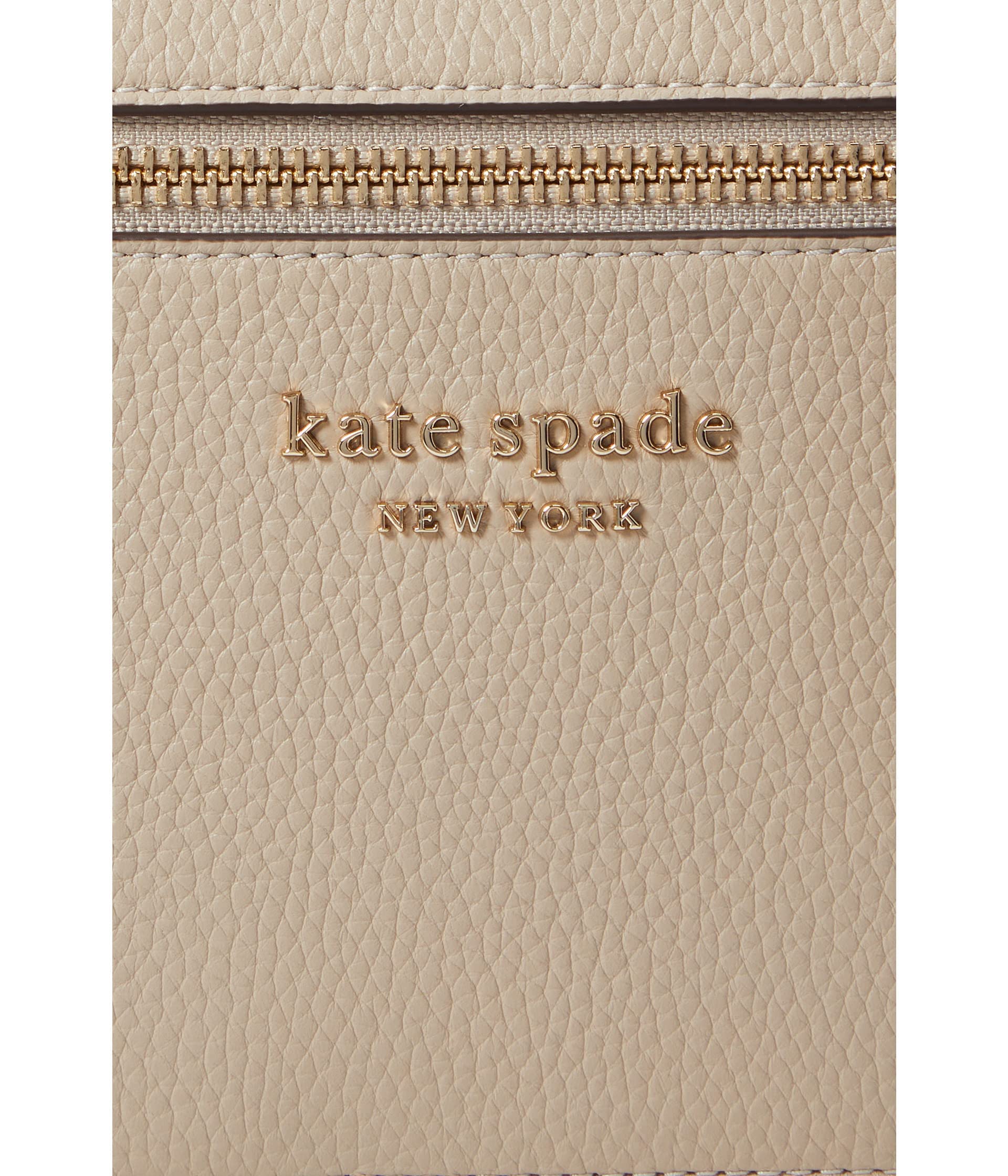 Kate Spade New York Hudson Pebbled Leather Medium Crossbody Bag for Women | Stylish & Durable Everyday Purse | Perfect for Work, Travel & Shopping