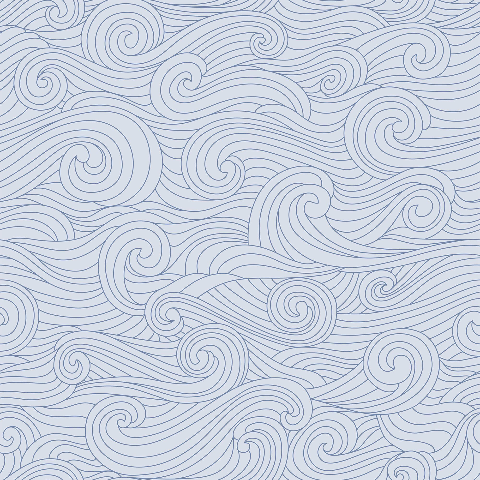 Blue Nautical Peel and Stick Removable Wallpaper - Self-Adhesive Decorative Wall Mural for Bedroom, Nursery, Living Room & Office Decor
