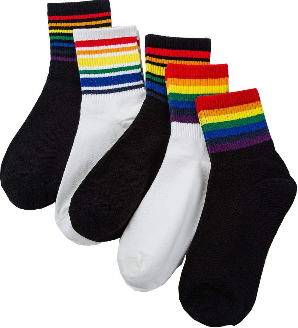 Losa Kute 5 Pairs Cute Patterned Warm Crew Socks for Women & Men - Cozy Winter Socks for Daily Wear, Work, and Home Comfort