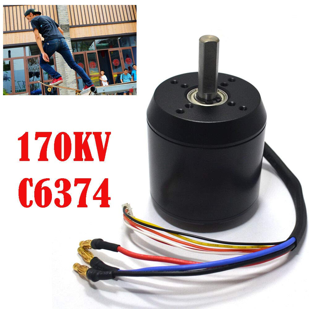 High Efficiency 2900W 170KV C6374 Sensored Brushless Motor for DIY Electric Skateboard - Perfect for Long Range Commuting & Off-Road Electric Skateboard Builds