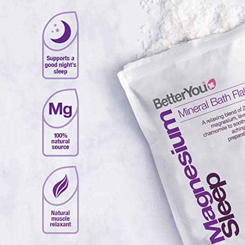 BetterYou Magnesium Sleep Flakes - 1 Pack | Natural Sleep Aid & Muscle Relaxation | Perfect for Nighttime Relaxation & Stress Relief