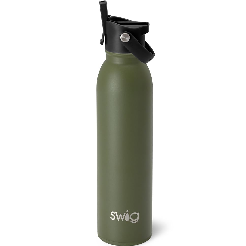 Swig Life 20oz Insulated Stainless Steel Water Bottle with Straw - Travel, Gym & Outdoor