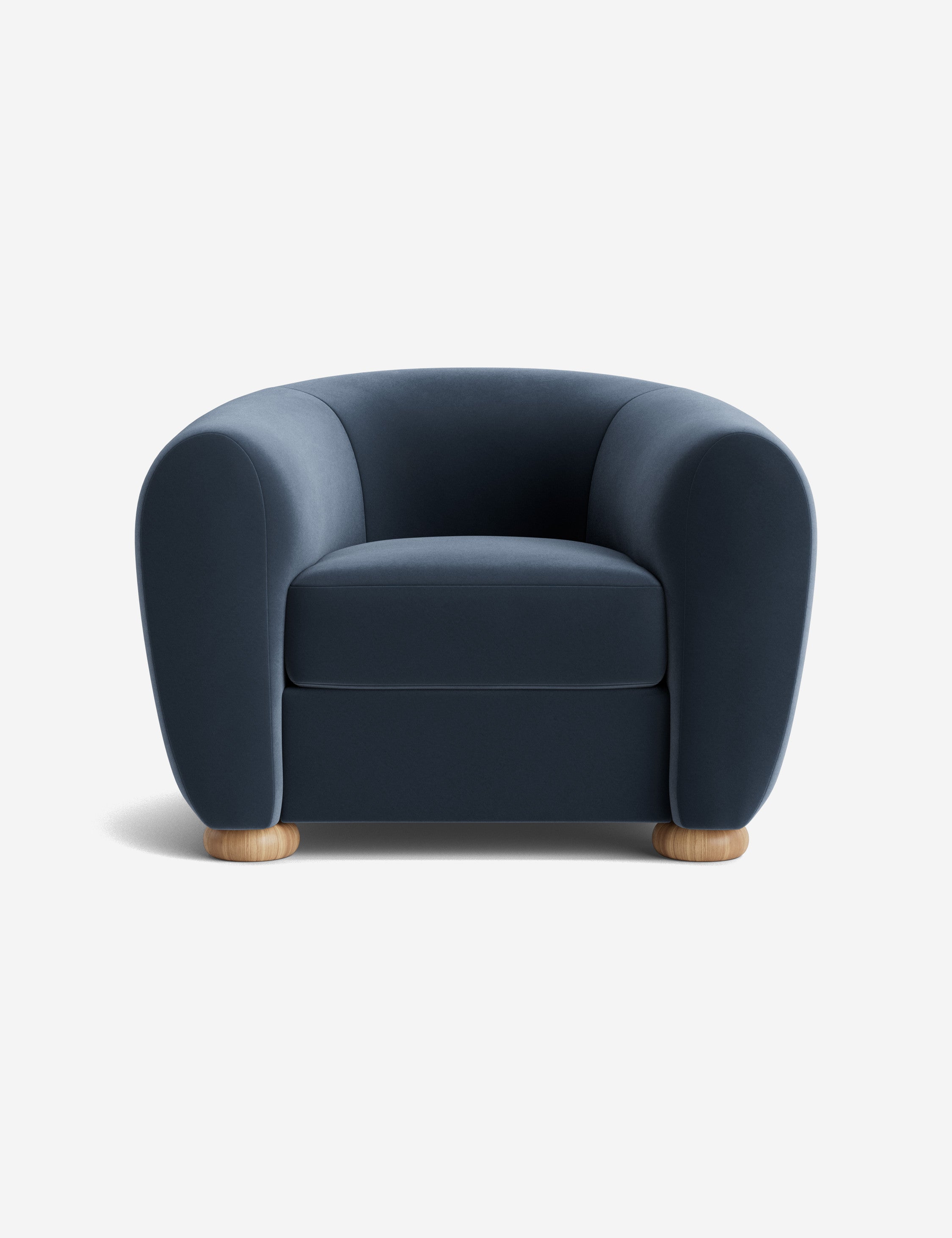 Amaroso Modern Accent Chair - Stylish Mid-Century Lounge Chair for Living Room, Bedroom & Office - Comfortable Upholstered Armchair with Wooden Legs - Perfect for Reading, Relaxing & Decorating
