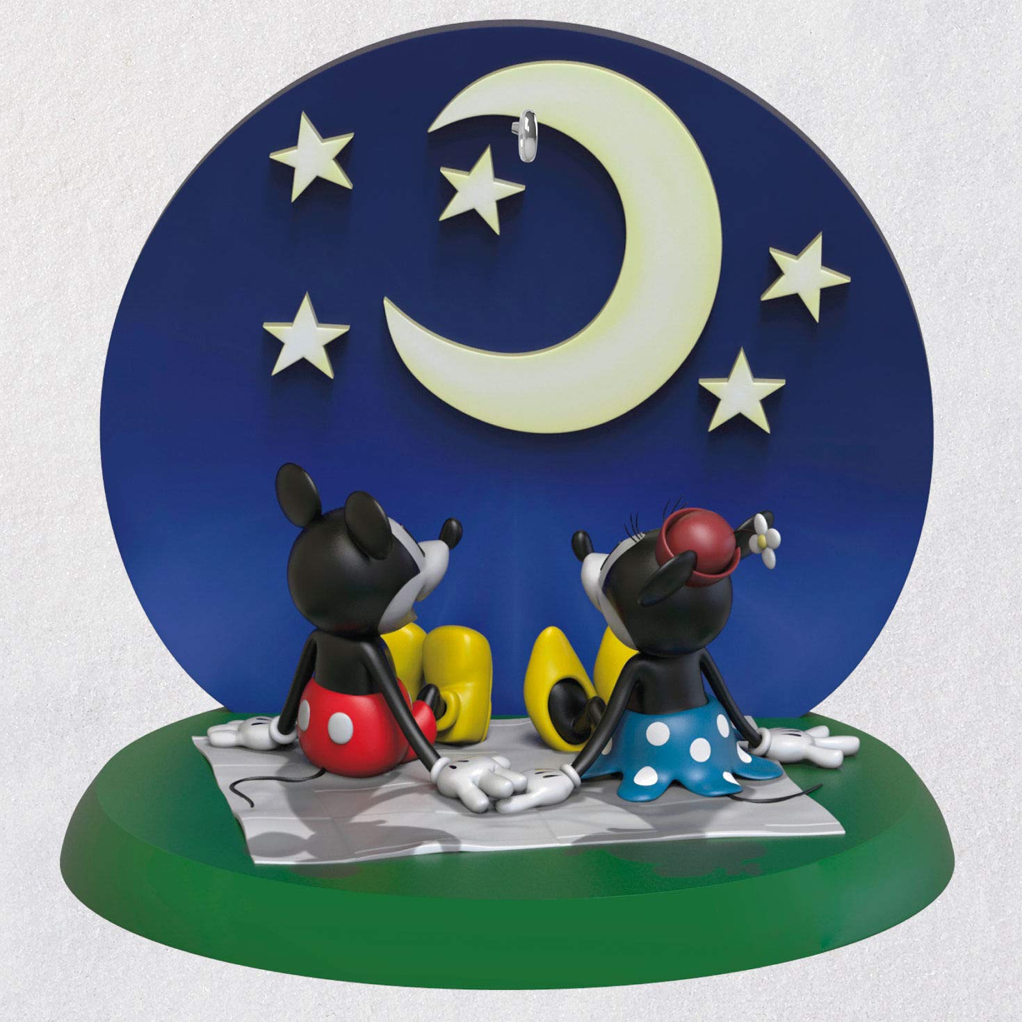 Hallmark Keepsake Christmas Ornament 2020 - Disney Mickey Mouse & Minnie Mouse Starry-Eyed Sweethearts Collectible (1999QXD6461) - Perfect for Holiday Tree Decorations & Disney Fan Gifts