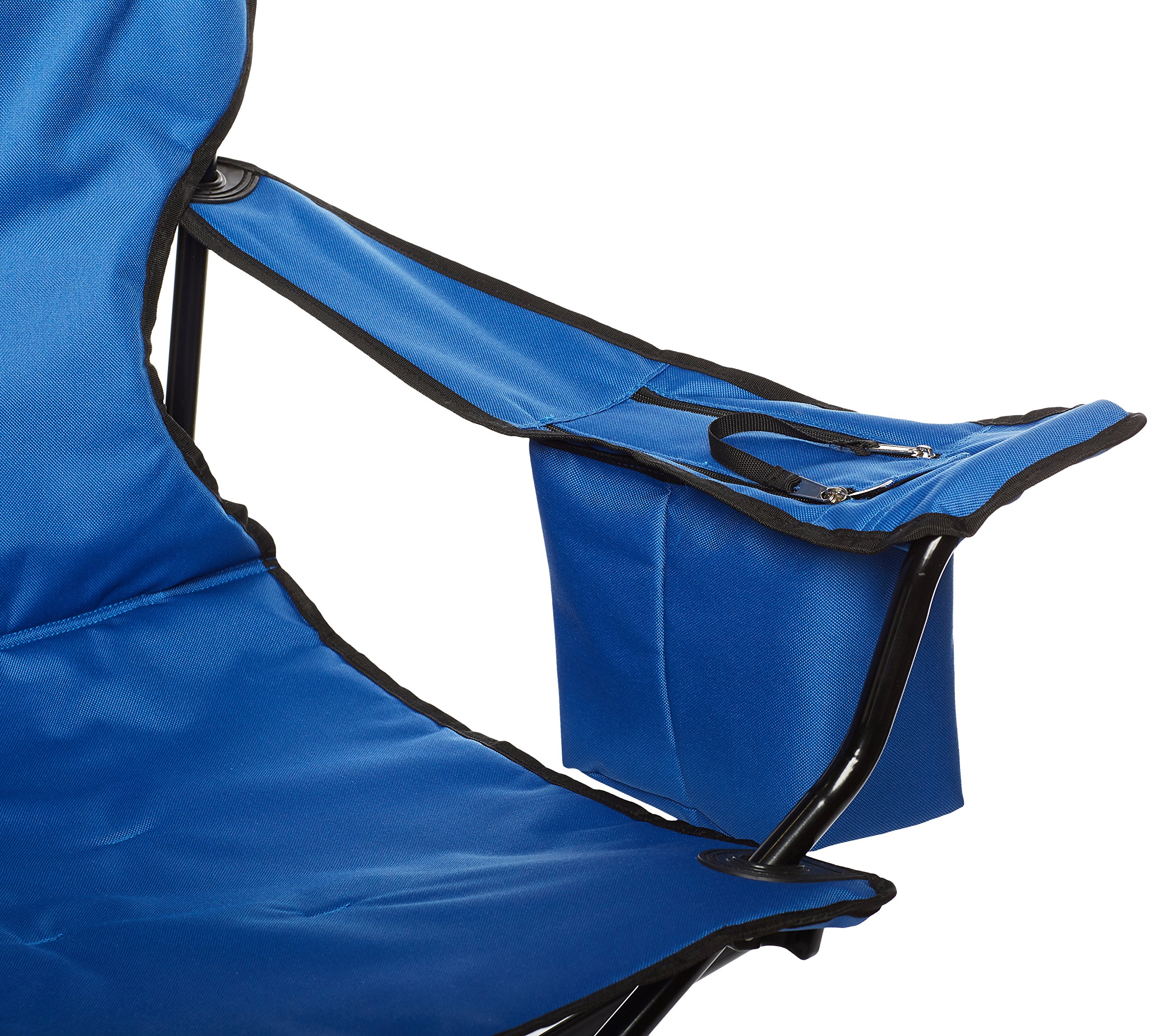 Amazon Basics Portable Folding Camping Chair - Lightweight & Durable Outdoor Chair for Beach, Picnic, Hiking, Fishing, and Backyard Relaxation