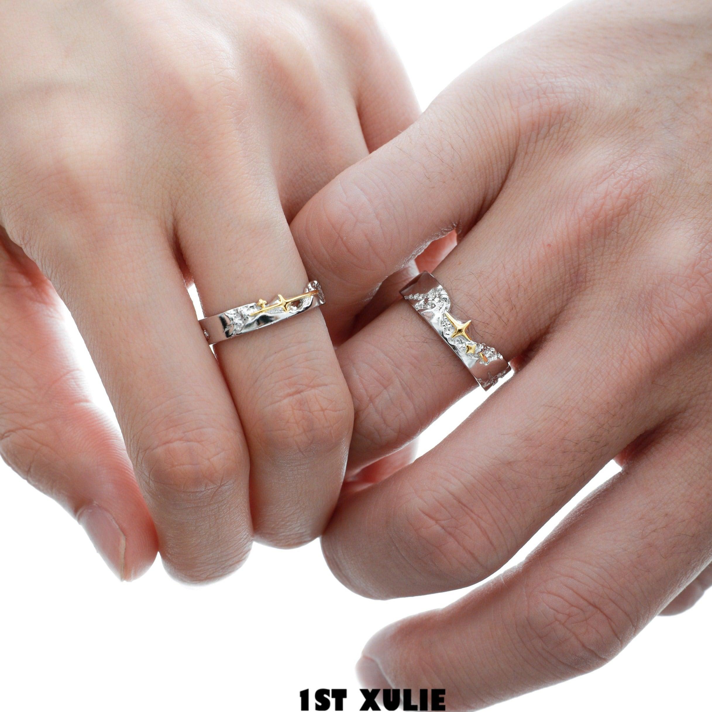 Starfall S925 Sterling Silver Adjustable Opening Rings for Women - Elegant Stackable Minimalist Jewelry for Everyday Wear, Gifts & Special Occasions