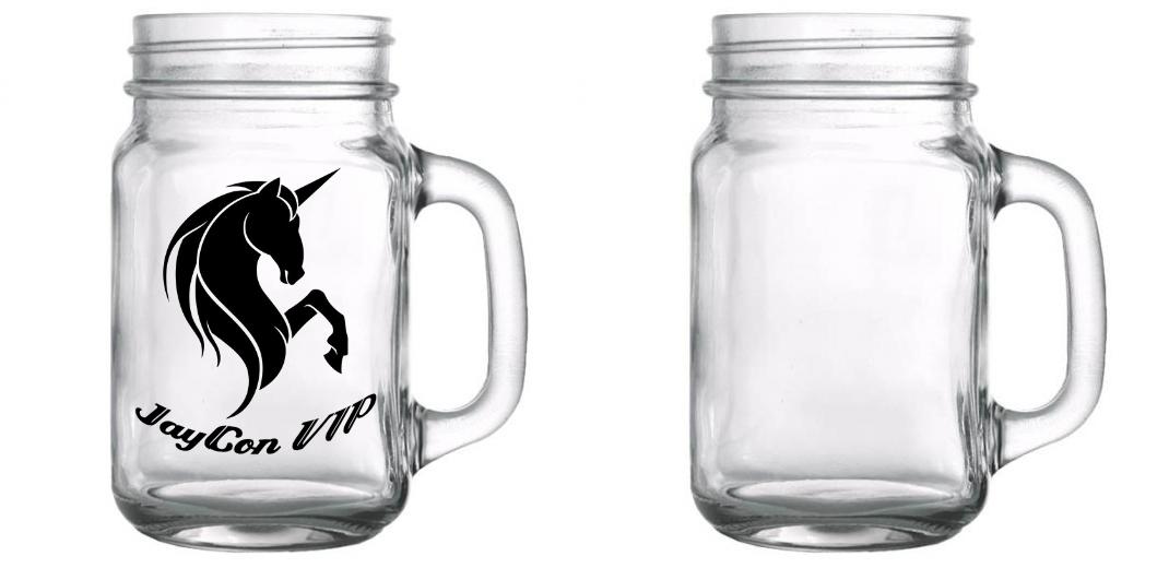 16.5 oz BarConic® Mason Jar Mug - Insulated Glass Drinking Cup with Handle for Coffee, Tea, Beer & Smoothies - Perfect for Home, Office, Camping & Gifts