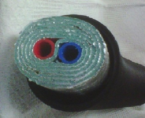1-1/2 Inch 100 Foot Insulated Oxygen Barrier PEX Pipe for Outdoor Furnace Heating Systems, 5-Layer Wrap, Ideal for Radiant Floor Heating and Snow Melting Applications