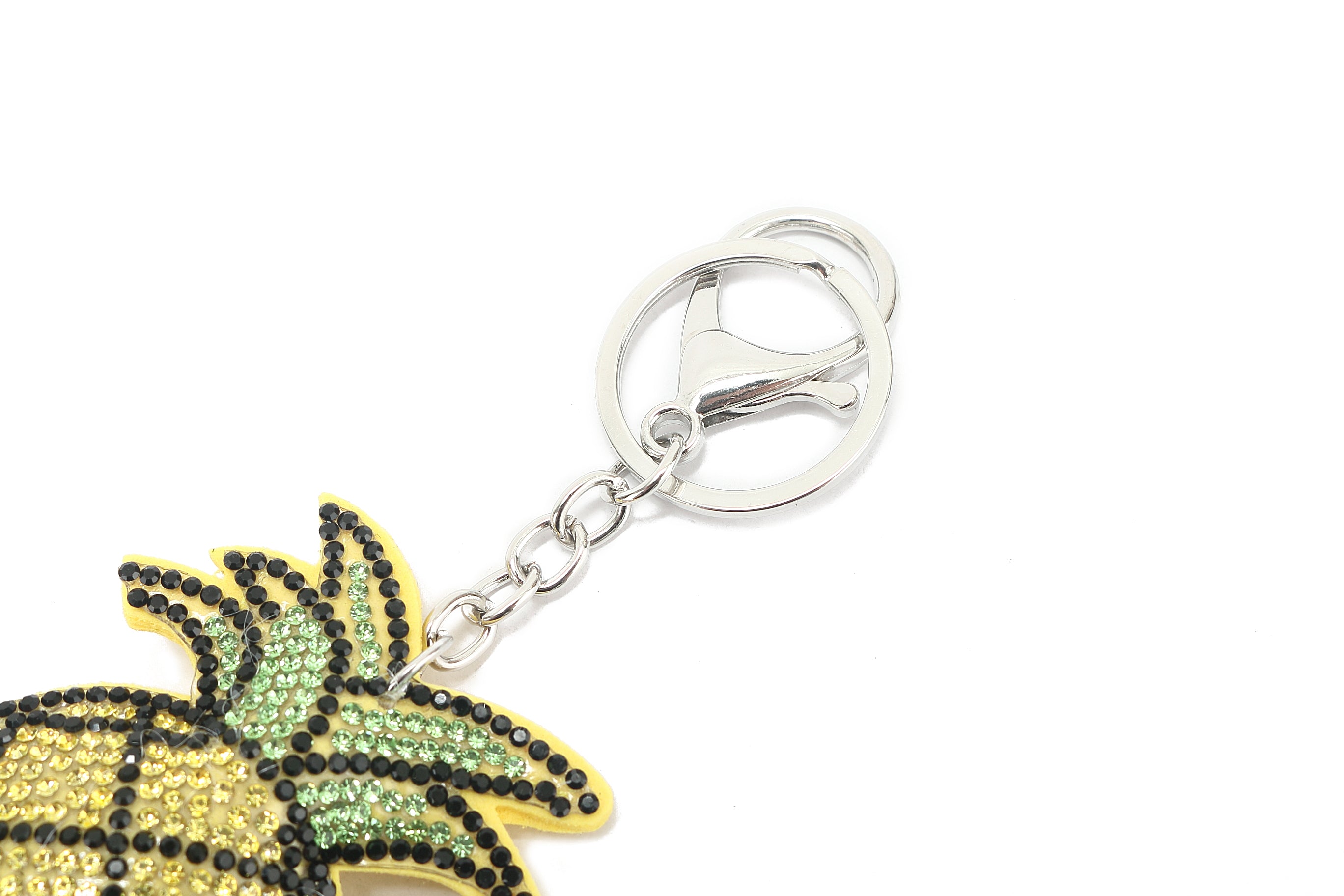 Crystal Pineapple Bag Charm - Yellow Fashion Accessory for Handbags, Backpacks & Luggage | Cute Gift for Women & Girls