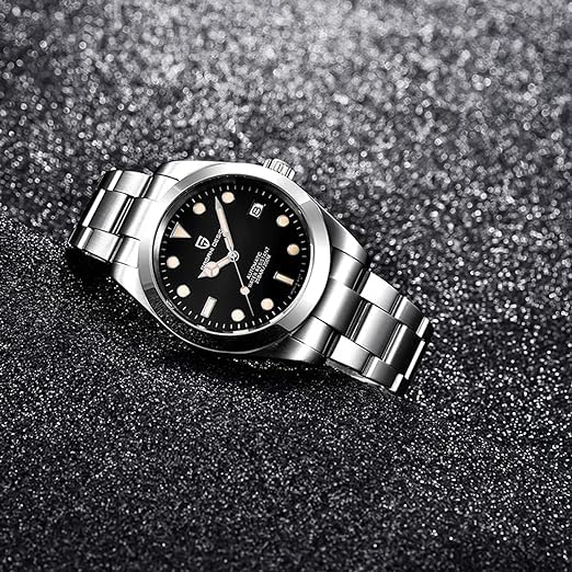 Pagani Design Men's Automatic Diver Watch - 40MM Stainless Steel Waterproof Wristwatch with Sapphire Crystal Glass | Perfect for Diving, Swimming & Everyday Wear