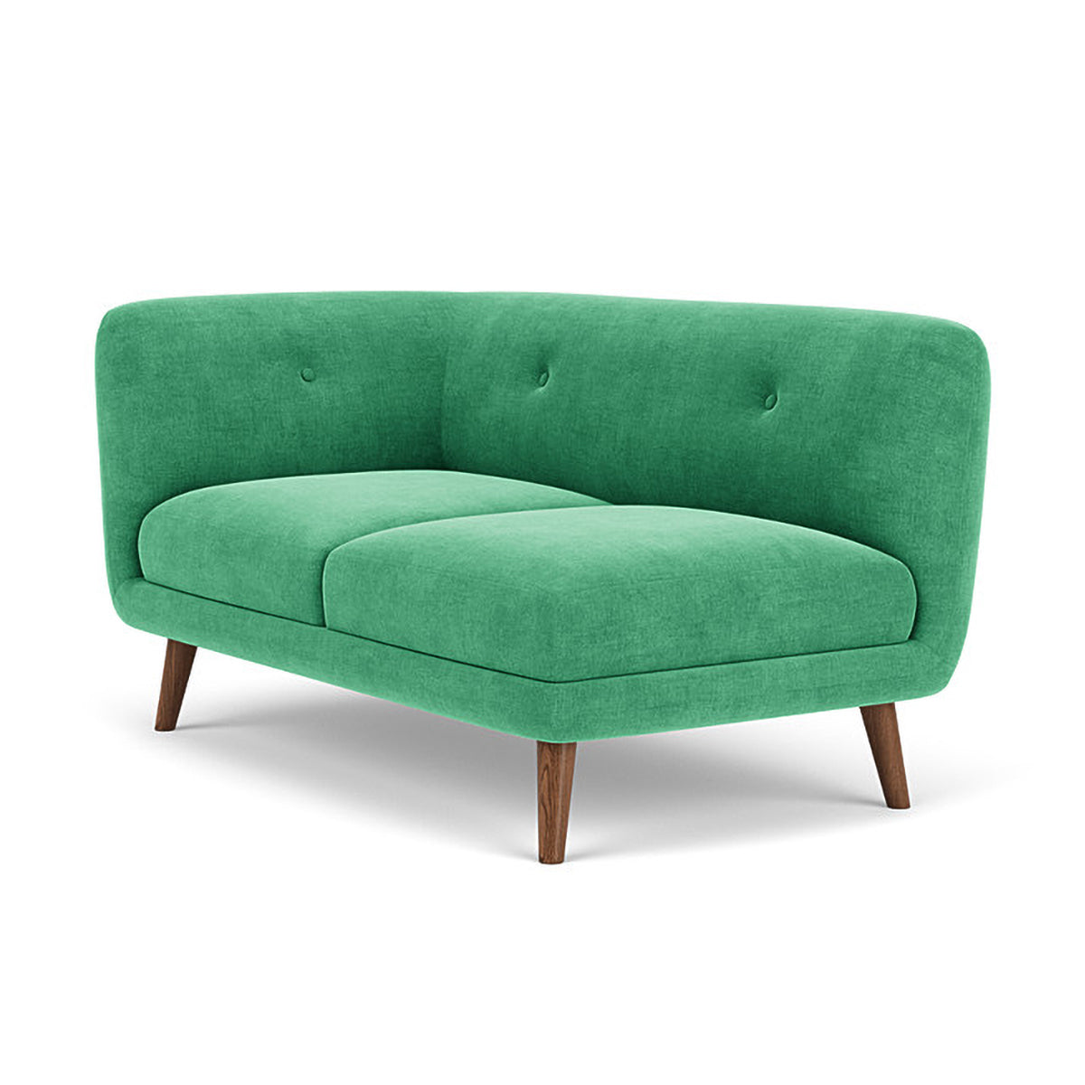 Alfred Fabric Left 2 Seater Modular Sofa - Modern L-Shaped Sectional Couch for Living Room, Lounge & Small Spaces - Comfortable & Stylish Home Furniture
