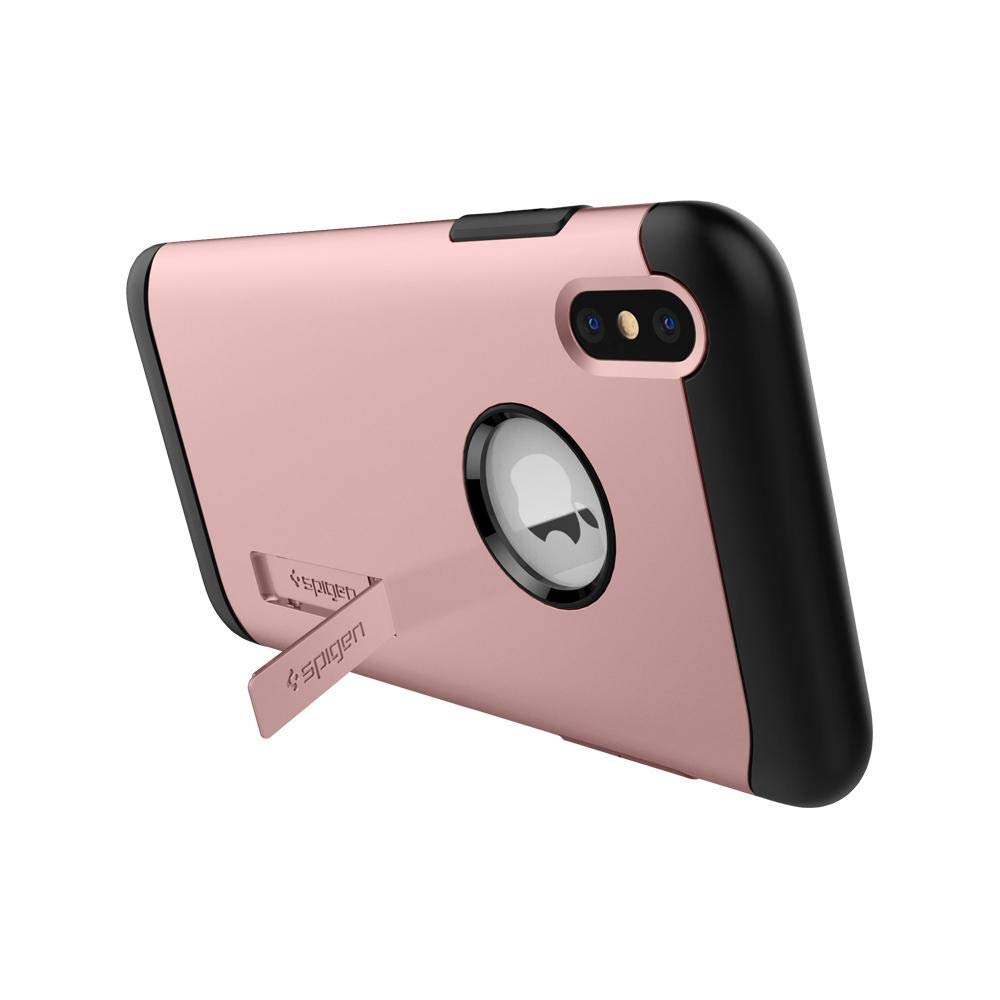 Spigen Slim Armor Case for iPhone Xs (2018) & iPhone X (2017) - Rose Gold | Ultra Slim Protective Cover | Perfect for Everyday Use, Travel & Outdoor Activities