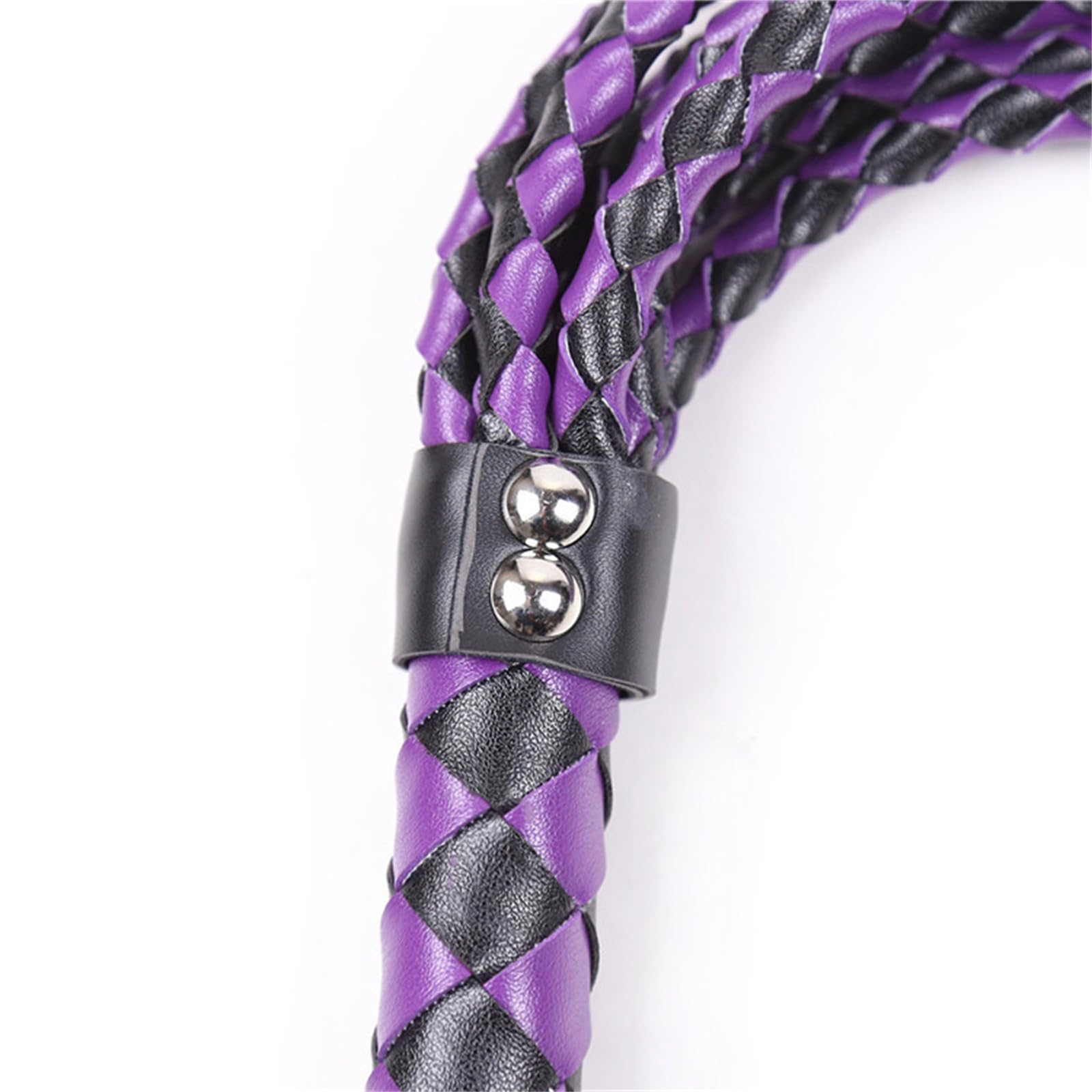 Leather Whip Sex Toy for Couples - BDSM Flogger with Pattern Design for Spanking & Sensual Play - Perfect for Bedroom Bondage & Adult Roleplay Scenes
