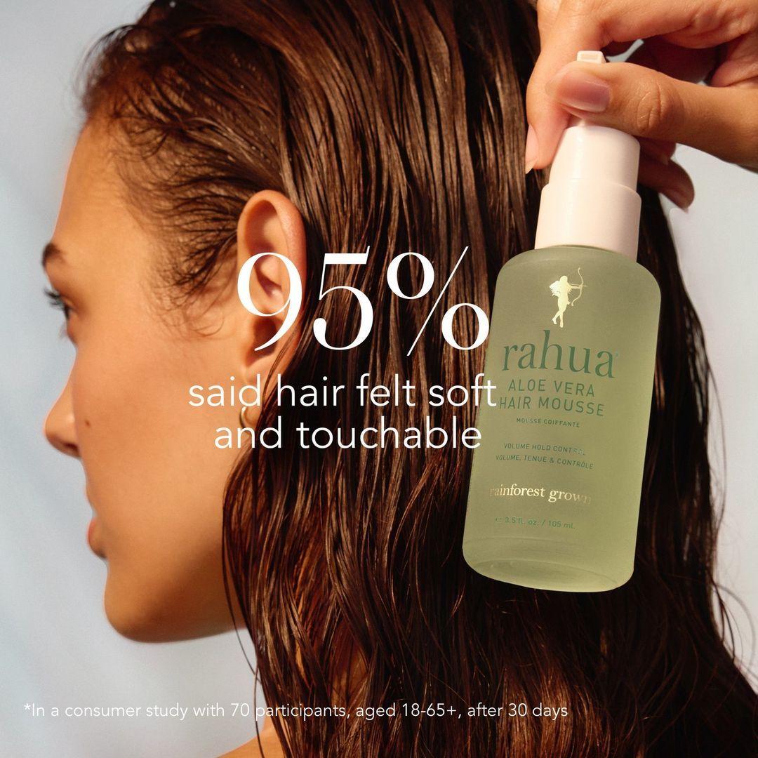 Aloe Vera Hair Mousse for Curly & Frizzy Hair - Volumizing & Hydrating Styling Foam for Natural Hair Care - Perfect for Daily Styling & Heat Protection