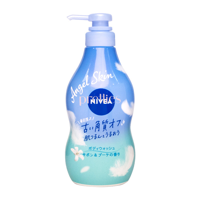 Nivea Angel Skin Bubble Body Wash - Green Soap for Smooth & Glowing Skin, 480ml | Hydrating & Refreshing Shower Gel for Daily Use