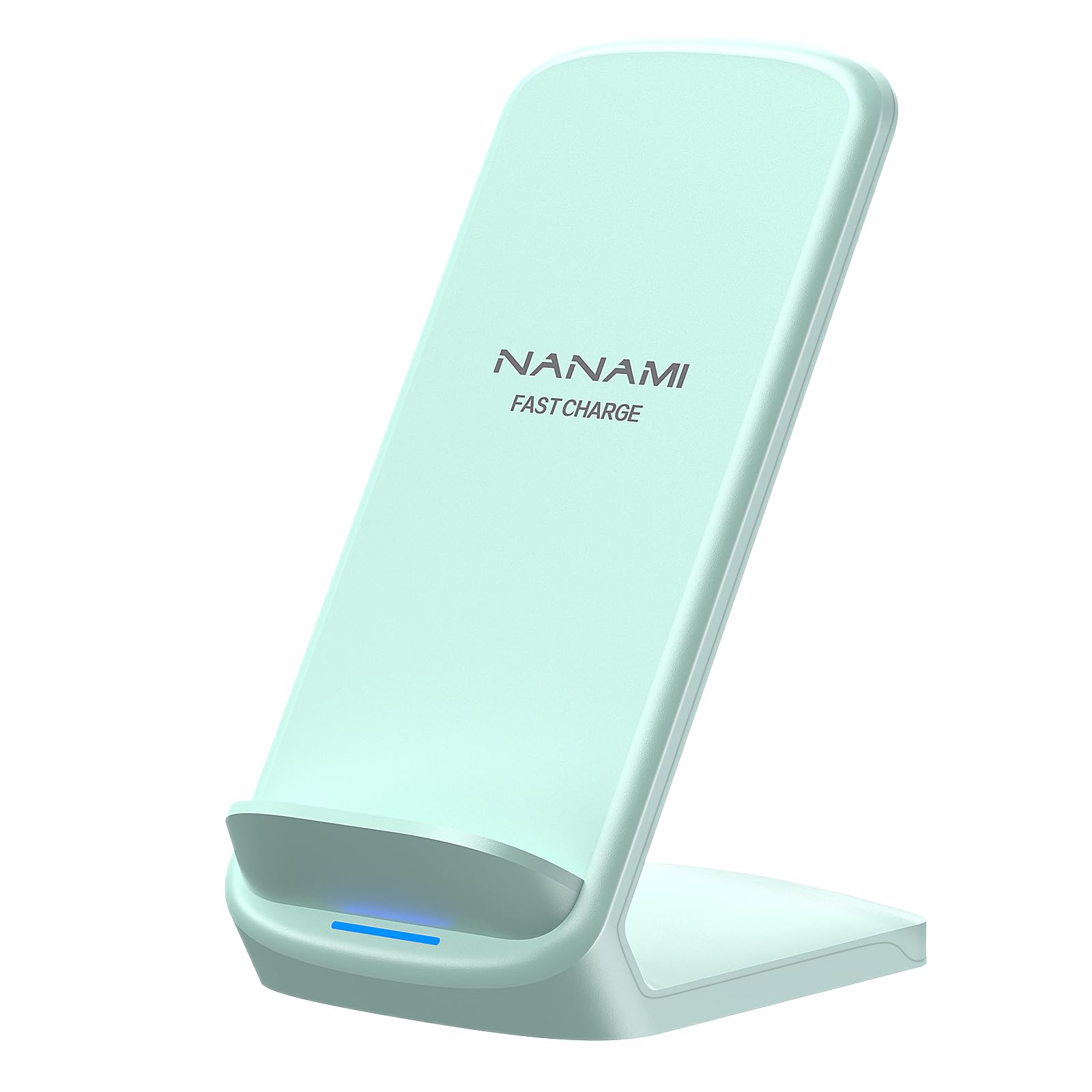 NANAMI Fast Wireless Charger Stand - Qi-Certified 15W Wireless Charging Pad for Samsung Galaxy S25/S24/S23/S22 Ultra/S21/S20 FE/S10/S9 & iPhone 16/15 Pro Max/14 Plus/13/12/11/XR/XS/8+ - Perfect for Home, Office, and Nightstand Charging