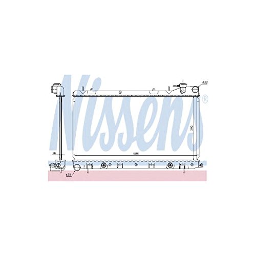Nissens 67728 Radiator for Car & Truck - High-Performance Cooling System Replacement - Perfect for Daily Commute & Long Road Trips