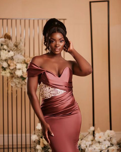 Affordable Dusty Rose Mismatched Mermaid Bridesmaid Dresses - WG1330 | Elegant Formal Gowns for Weddings, Prom & Special Occasions