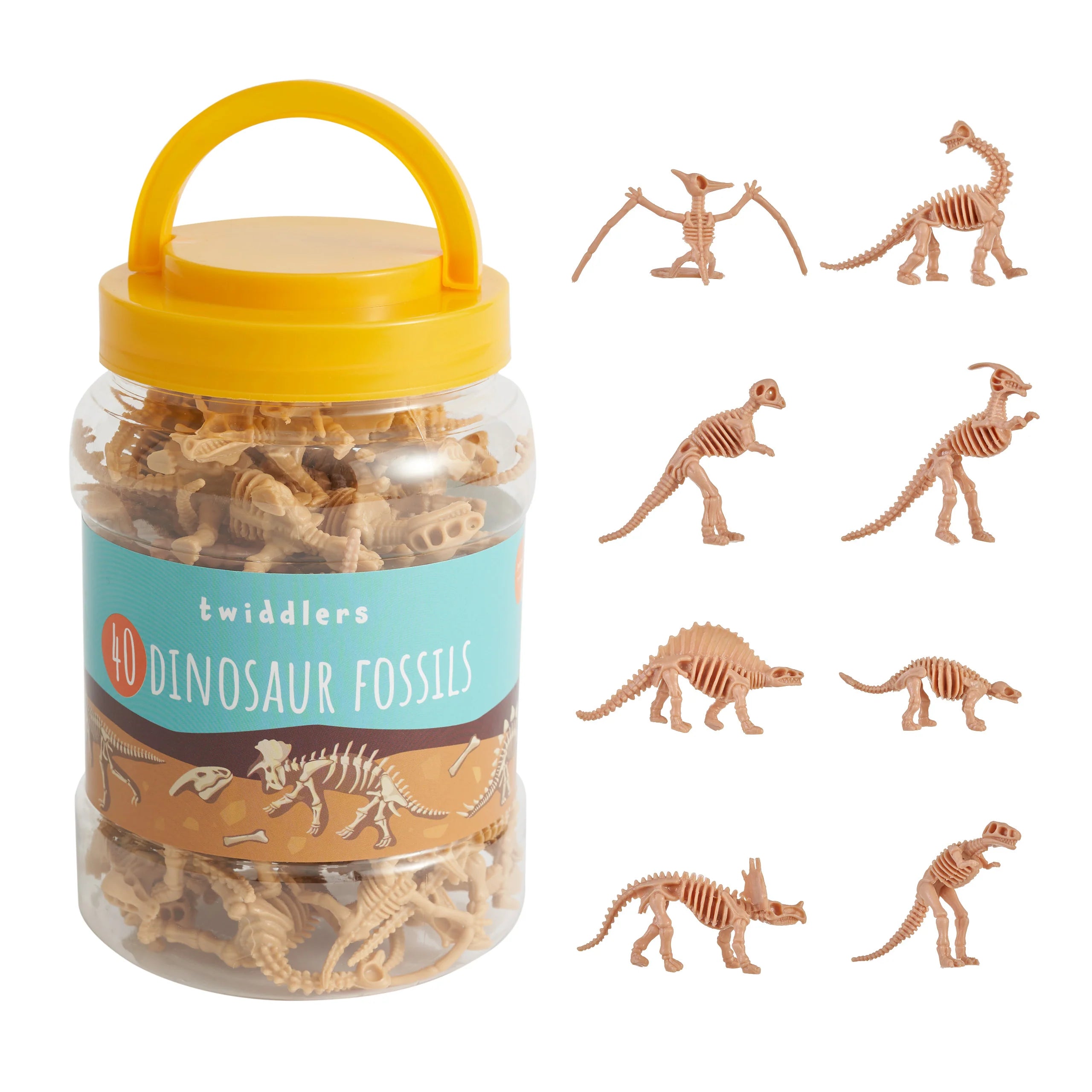 Pt204 Tub It Toys - 40 Piece Dinosaur Fossil Dig Kit for Kids, STEM Educational Archaeology Excavation Set - Perfect for Birthday Parties, Classroom Activities & Science Experiments