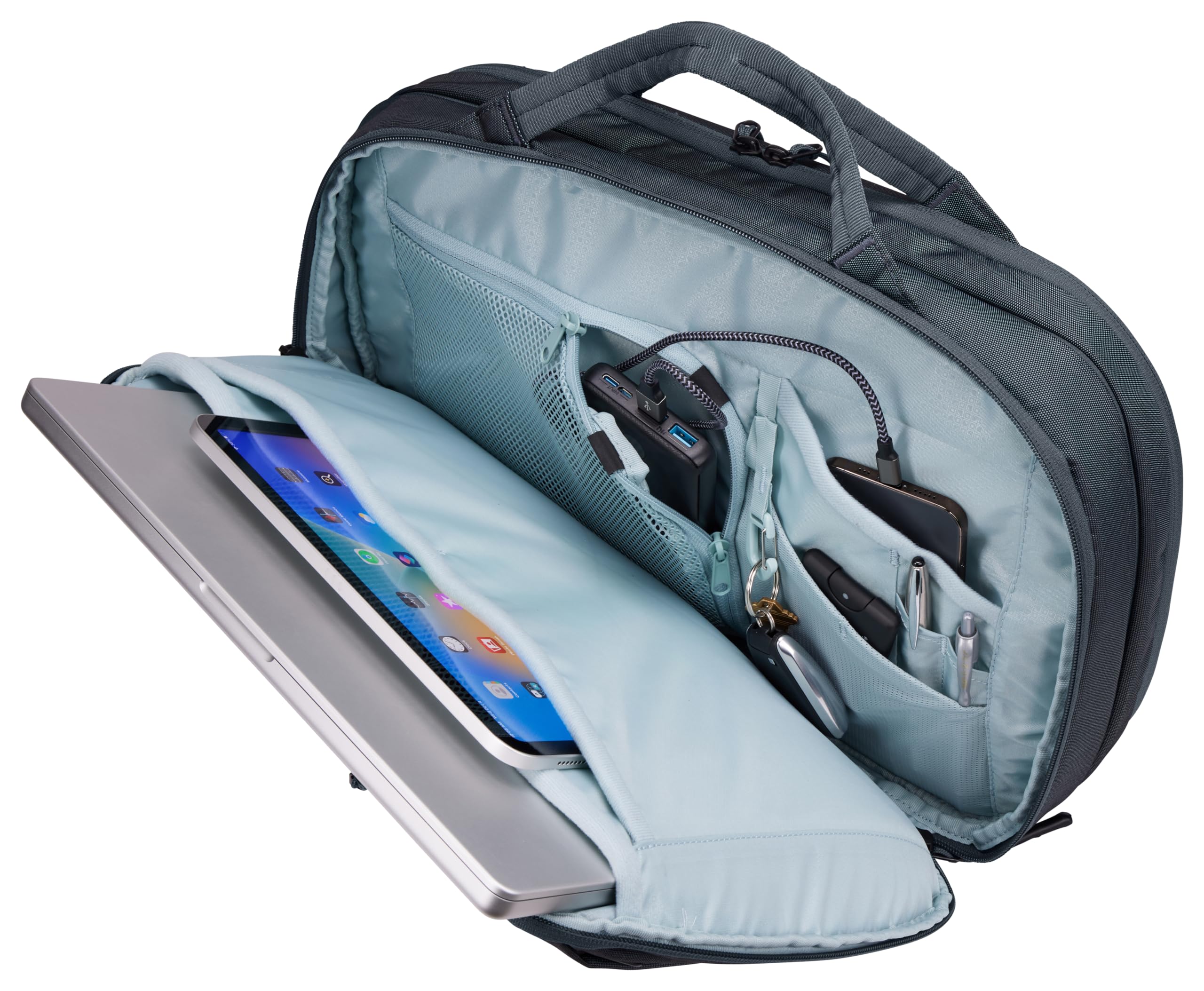 Thule Subterra Hybrid Travel Bag - Durable Carry-On Luggage for Business & Leisure Travel, Dark Slate | Perfect for Weekend Getaways & Business Trips