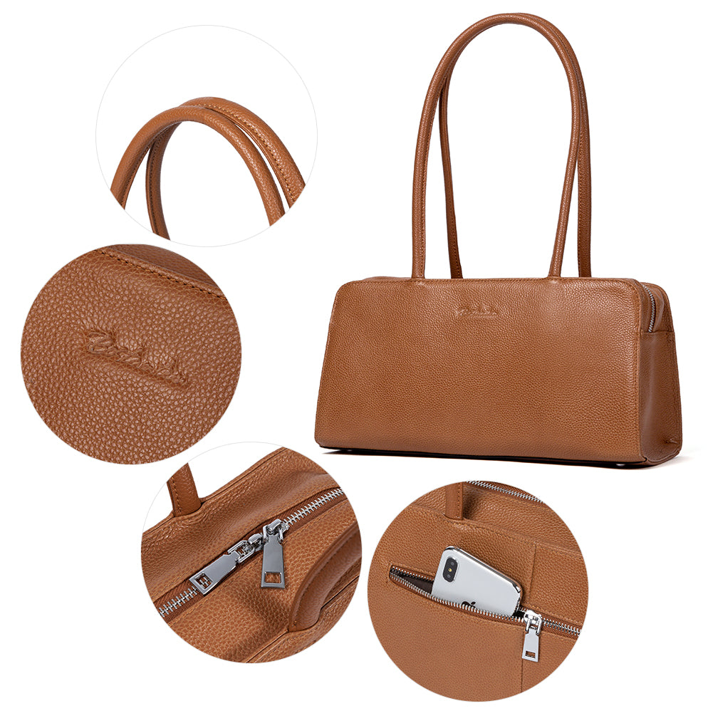Stylish & Functional Leather Shoulder Bag for Women - Perfect for Work, Travel & Everyday Use