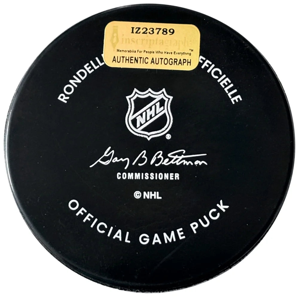 Logan Thompson Autographed 2024 NHL Winter Classic Official Game Puck - Vegas Golden Knights vs Seattle Kraken - Collectible Hockey Memorabilia for Fans & Sports Enthusiasts