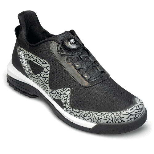 KR Strikeforce TPC The Gladiator Black/Stone High Performance Right Hand Bowling Shoes for Men - Perfect for League Play & Tournament Bowling