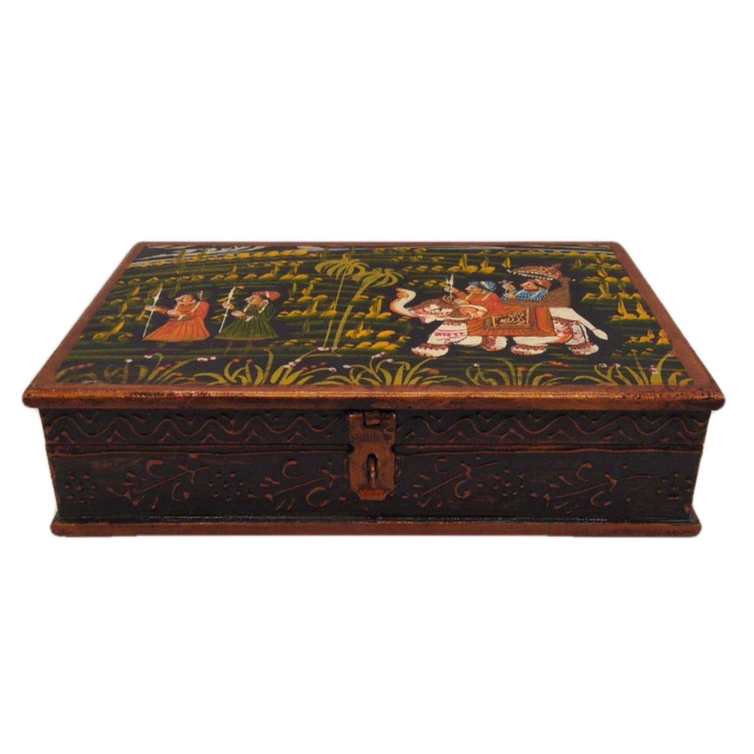 Handmade Jewelry Organizer Box - Premium Women's Jewelry Storage Case with Compartments | Award-Winning Indian Artisan Crafted | Perfect Gift for Birthdays, Anniversaries & Home Decor