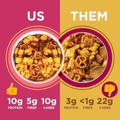 Catalina Crunch Spicy Kick High Fiber Protein Snack Mix - Low Carb, Keto Friendly, Gluten Free | Healthy On-The-Go Snacks for Work, Gym & Travel | Pack of 3