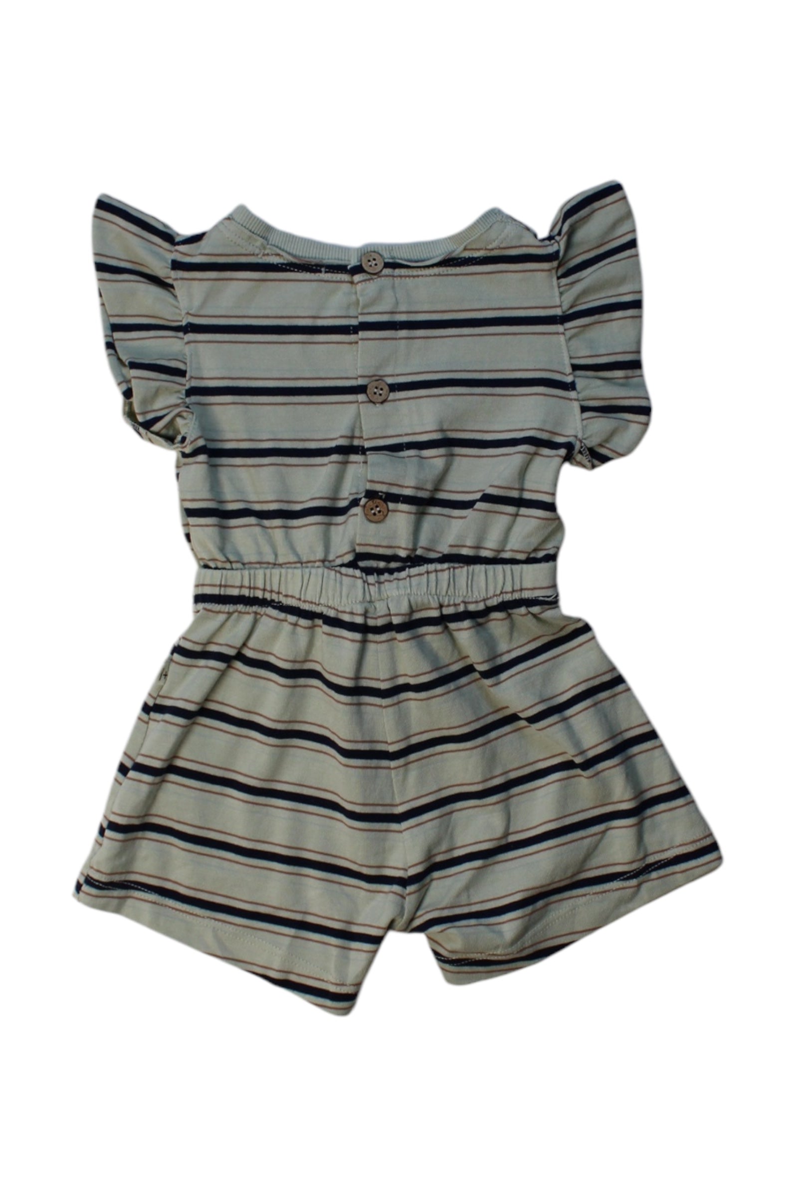 1+ In The Family Striped Romper for Baby Boys & Girls 3-6 Months - Soft Cotton Jumpsuit for Playtime, Family Photos & Everyday Comfort