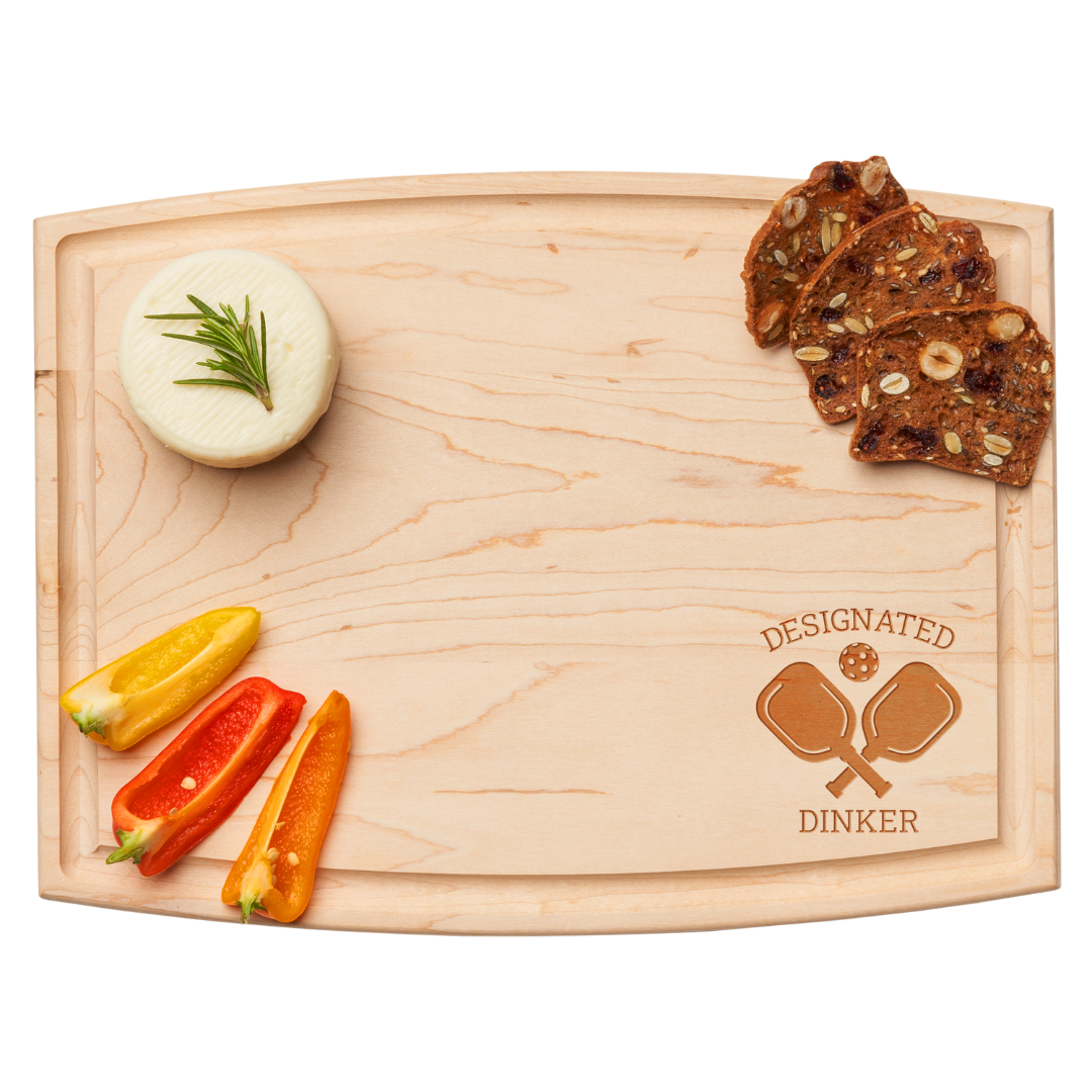 Premium Arched Artisan Maple Wood Cutting Board - 12