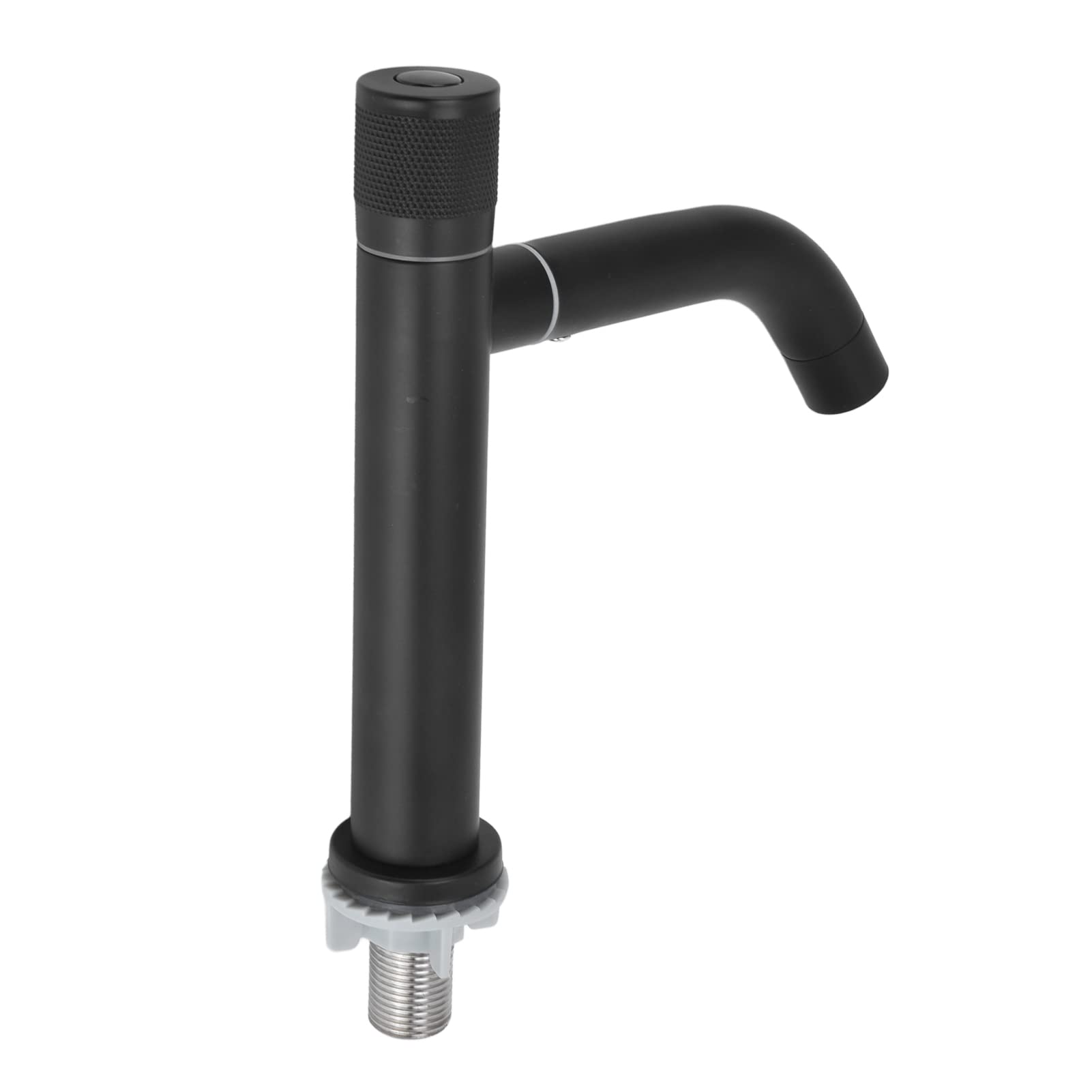 Cuque High Pressure Stainless Steel Kitchen Sink Faucet with Rotating Core & Bending Nozzle - Cold Water Single Handle Round Design - Perfect for Modern Kitchens, Restaurants, and RV Use