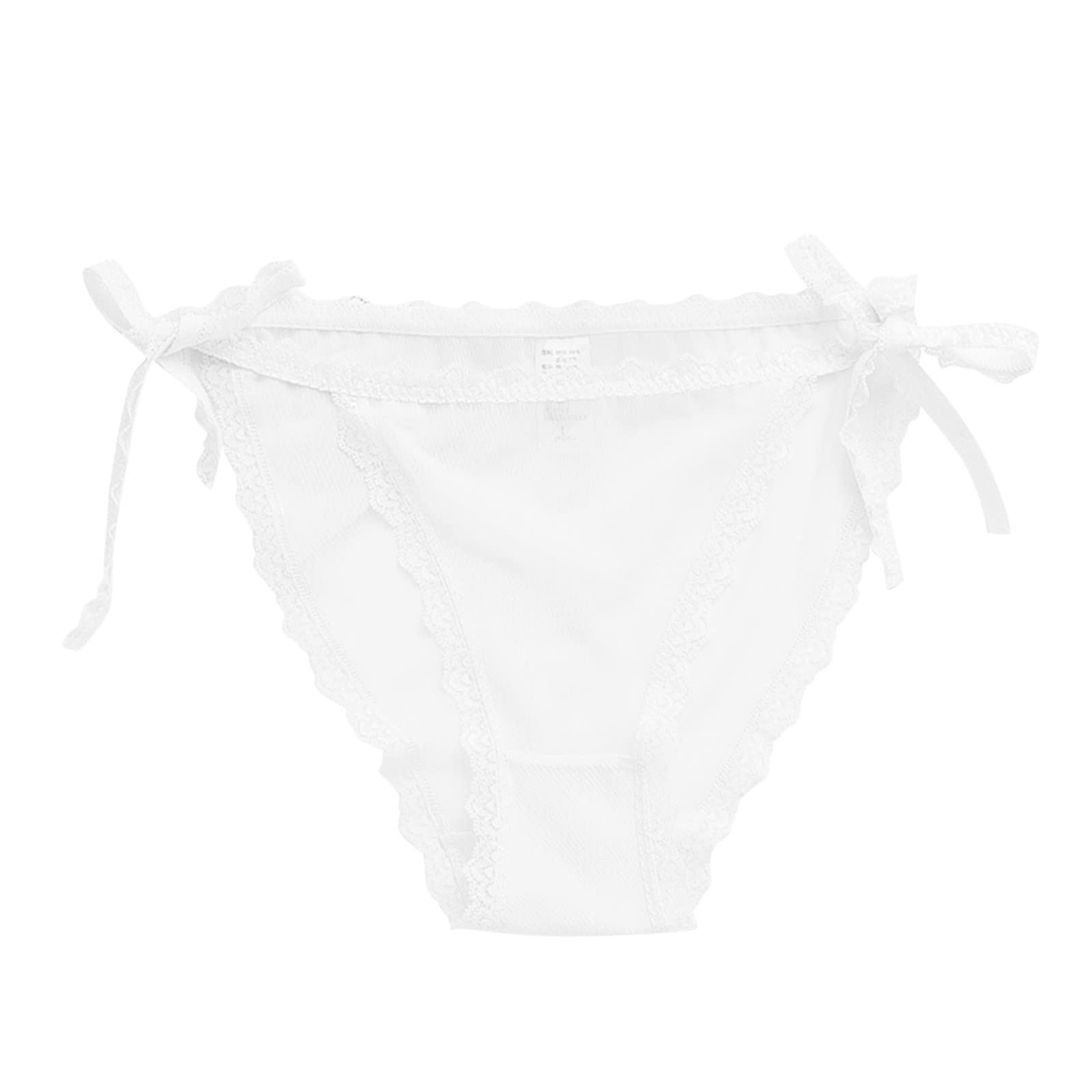 Sexy Adjustable Lace Panties for Women - Sheer Mesh Cotton Crotch Seamless No Show Underwear Briefs | Perfect for Daily Wear, Date Night & Special Occasions
