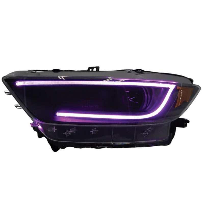 Ford Mustang LED Headlights - Multicolor RGB Halo Lights for 2015-2017 Models | XB Morimoto | Upgrade Your Night Driving & Car Show Appearance