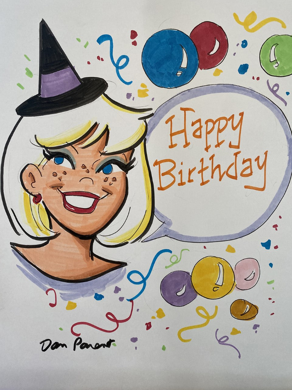 Original Archie Comics Custom Birthday Drawings by Dan Parent - Unique Collectible Gift for Fans & Comic Lovers | Perfect for Birthdays, Anniversaries & Special Occasions