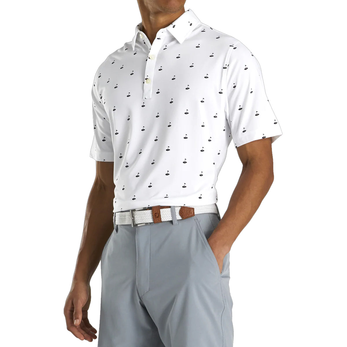FootJoy Men's Athletic Fit Golf Polo Shirt - Moisture-Wicking, Breathable & Comfortable for Golf, Casual Wear & Outdoor Activities