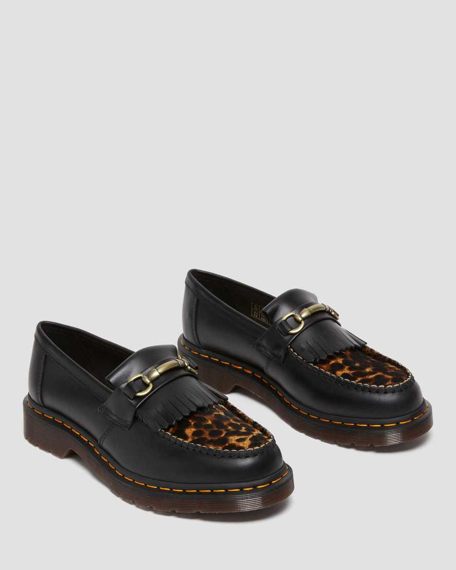 ADRIAN SNAFFLE HAIR ON LOAFERS - Premium Leather Loafers with Hair-on Hide Accents for Men | Comfortable & Stylish Dress Shoes for Business, Casual & Formal Occasions