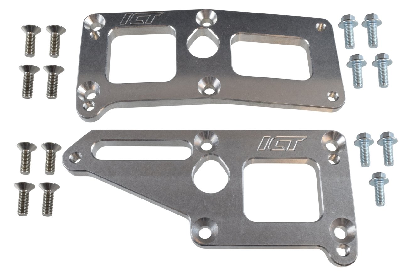 ICT Billet Block Mount Adapter Swap Plates - CTSV to Truck Engine Conversion Kit (Part# 551921) | High-Performance Billet Bracket for Engine Swaps & Custom Builds