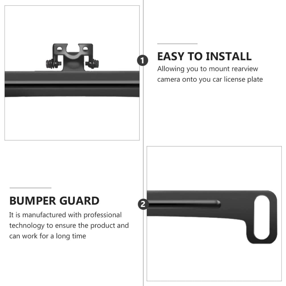 Universal Rear Camera License Plate Bracket - Car Dash Cam Mirror Mount for Backup View Camera | Easy Installation for Trucks, SUVs & Sedans | Enhanced Parking & Night Driving Safety