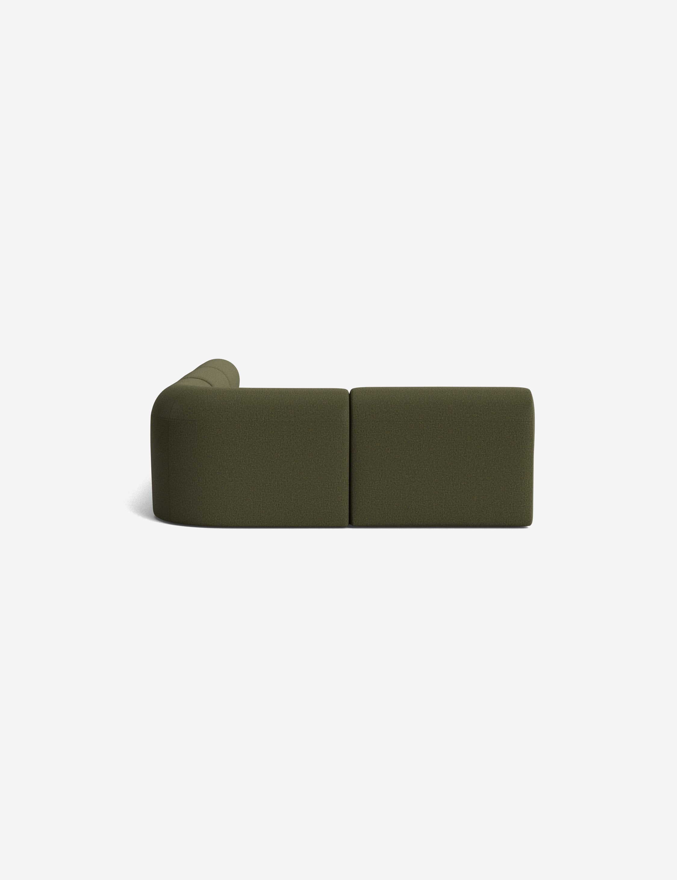 Modern Carson Sectional Sofa with Reversible Chaise - Soft Fabric Upholstery for Living Room, Family Room & Home Theater Comfortable Seating