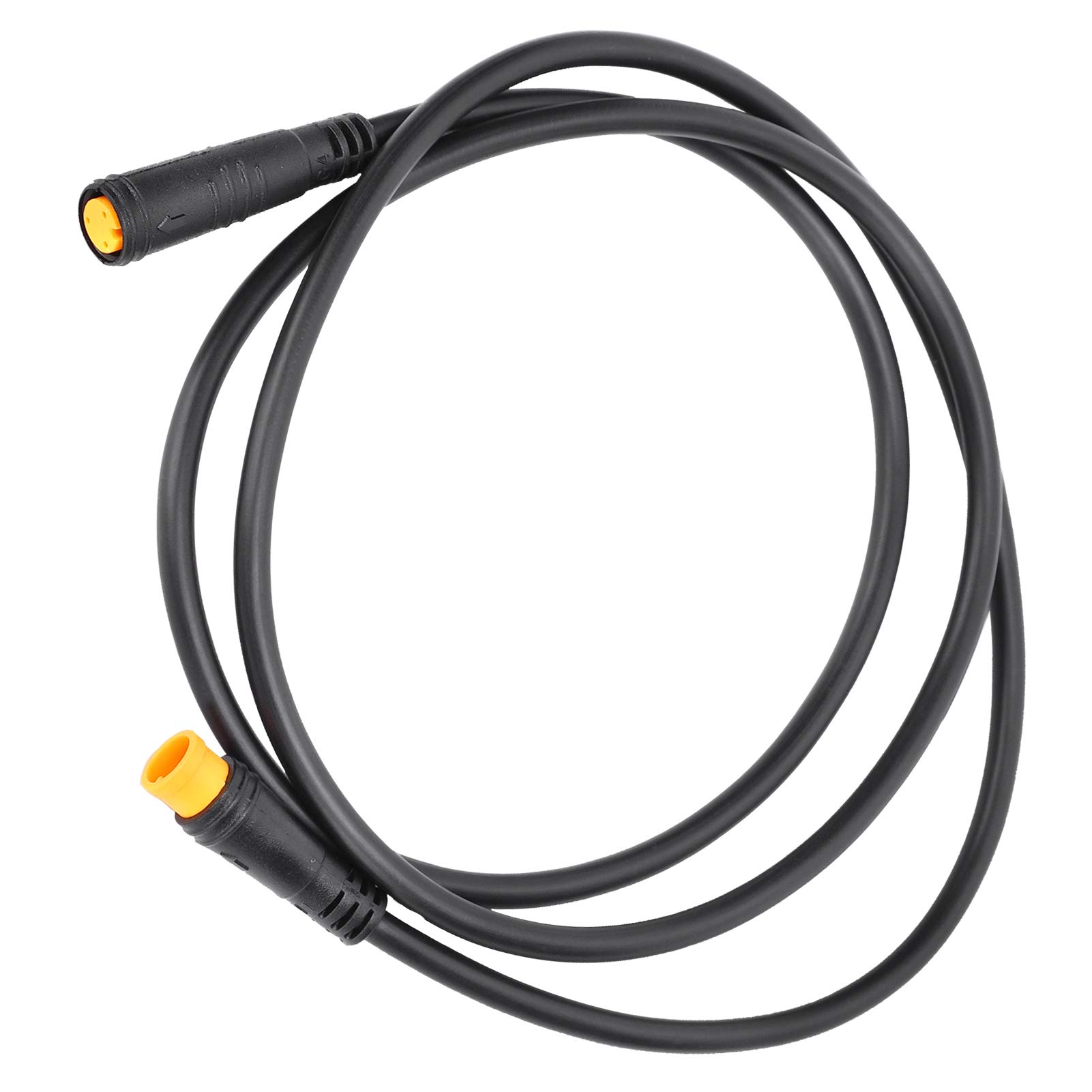 Durable 3 Pin Electric Bike Cable Connector - 87cm Black Waterproof E-Bike Wiring Harness for Easy Upgrade | Perfect for DIY E-Bike Repair & Maintenance