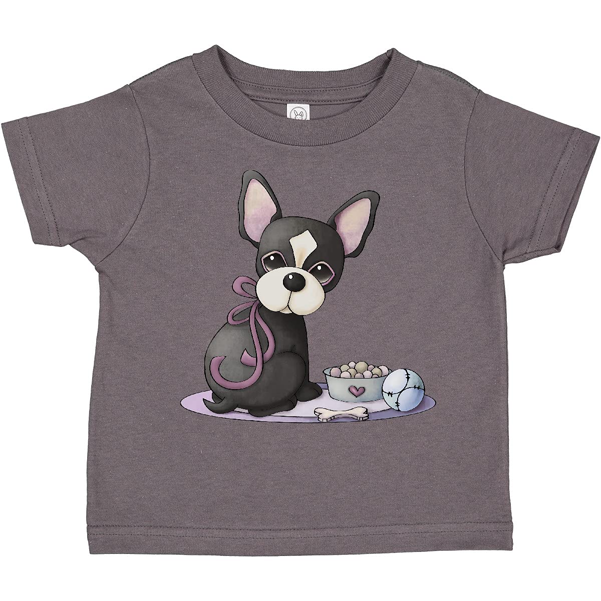 Inktastic Cherry Chihuahua Puppy Dog Toddler T-Shirt - Cute Pet Lover Tee for Kids & Toddlers - Perfect for Playdates, Birthday Parties & Family Photos