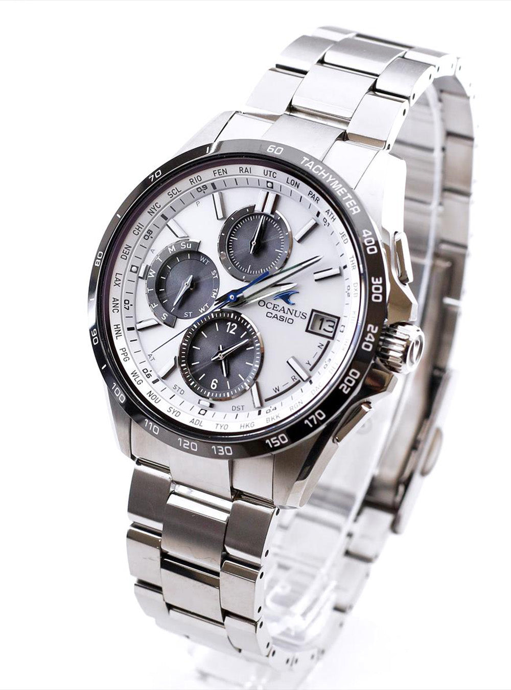 CASIO Oceanus OCW-T2600J-7AJF Men's Solar-Powered Watch - Japanese Made JDM - Stainless Steel, Water Resistant for Diving & Outdoor Activities