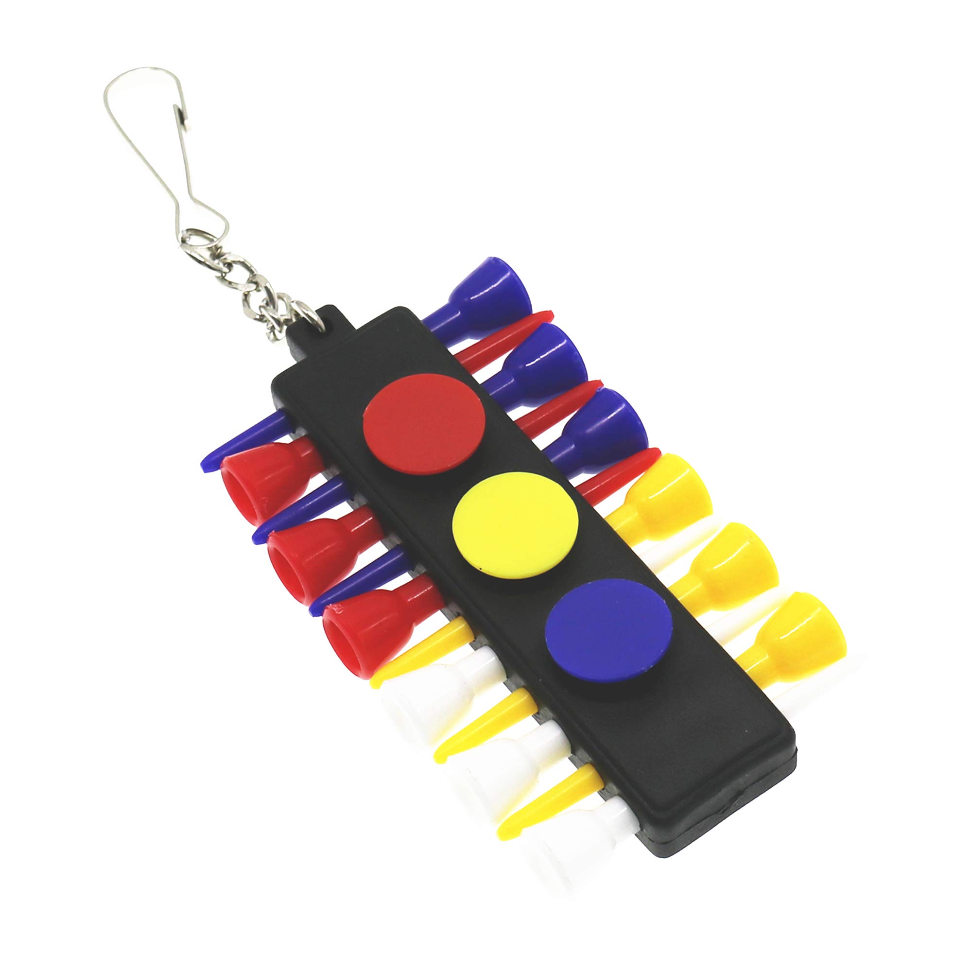Premium Golf Tee Holder & Ball Marker Set - 12 Tees & 3 Markers for Golf Accessories | Perfect for Golf Course, Driving Range & Tournament Play